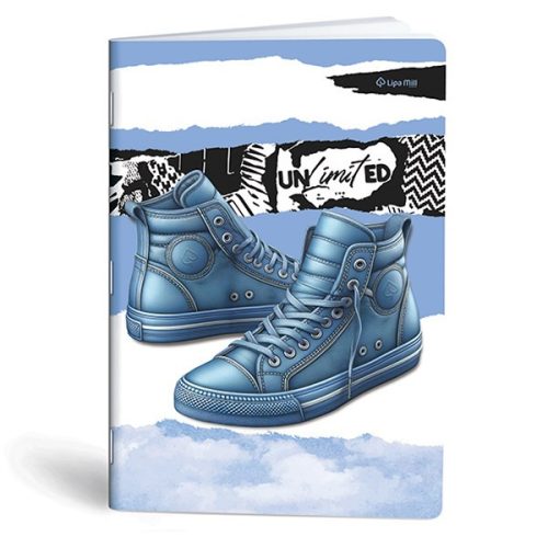 Füzet vonalas LIPAMILL A/4 40 lapos Sneaker