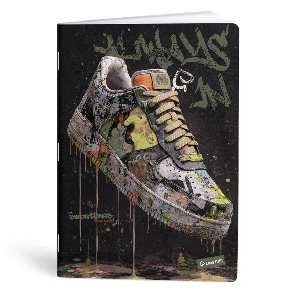 Füzet vonalas LIPAMILL A/4 40 lapos Sneaker