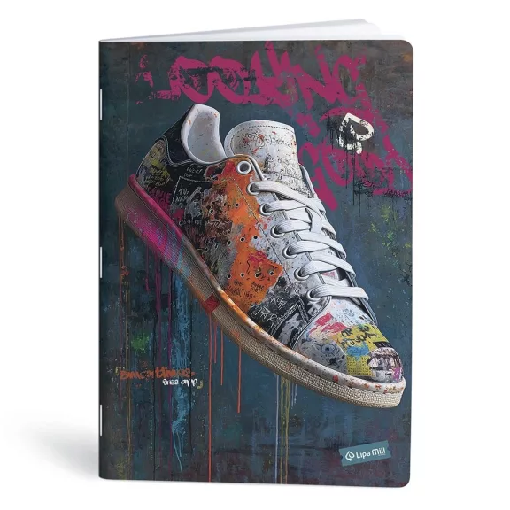 Füzet vonalas LIPAMILL A/4 40 lapos Sneaker