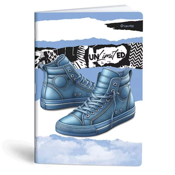 Füzet kockás LIPAMILL A/4 40 lapos Sneaker Füzet kockás LIPAMILL A/4 40 lapos Sneaker