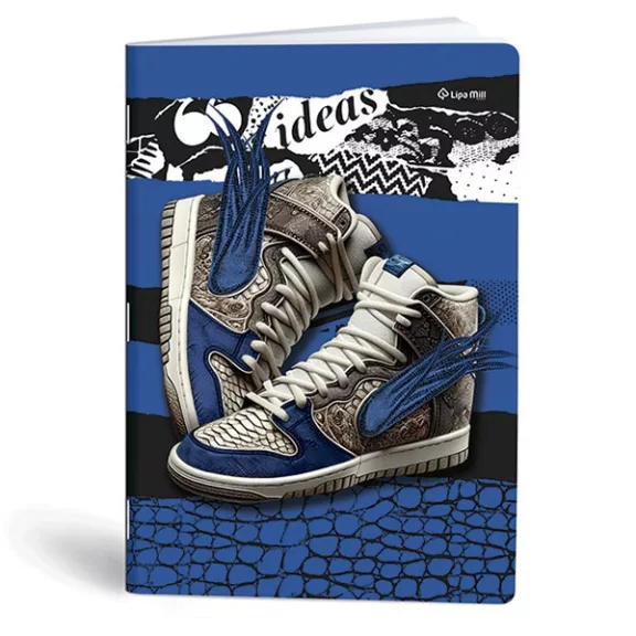 Füzet kockás LIPAMILL A/4 40 lapos Sneaker Füzet kockás LIPAMILL A/4 40 lapos Sneaker