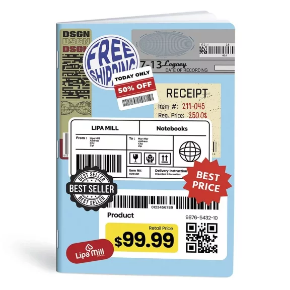 Füzet kockás LIPAMILL A/4 40 lapos One colour