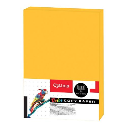 Fénymásolópapír színes OPTIMA A/4 75 g neon narancssárga 500 ív/csomag
