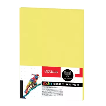   Fénymásolópapír színes OPTIMA A/4 75 g neon sárga 100 ív/csomag