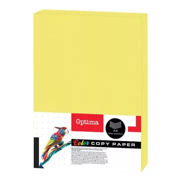   Fénymásolópapír színes OPTIMA A/4 75 g neon sárga 500 ív/csomag