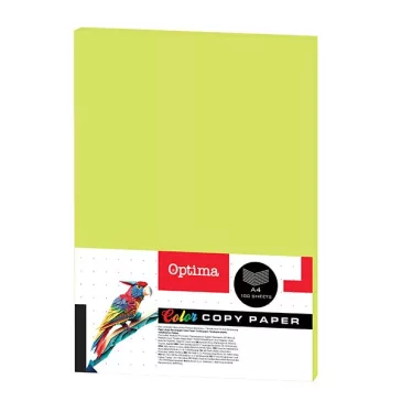   Fénymásolópapír színes OPTIMA A/4 75 g neon zöld 100 ív/csomag