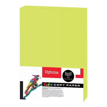   Fénymásolópapír színes OPTIMA A/4 75 g neon zöld 500 ív/csomag