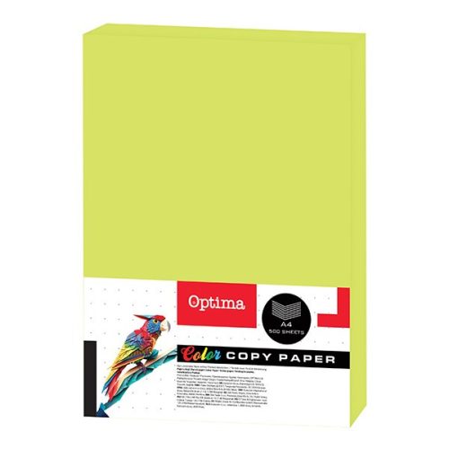 Fénymásolópapír színes OPTIMA A/4 75 g neon zöld 500 ív/csomag