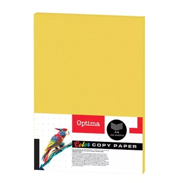   Fénymásolópapír színes OPTIMA A/4 80 g citromsárga 100 ív/csomag