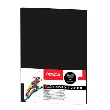   Fénymásolópapír színes OPTIMA A/4 80 g fekete 100 ív/csomag