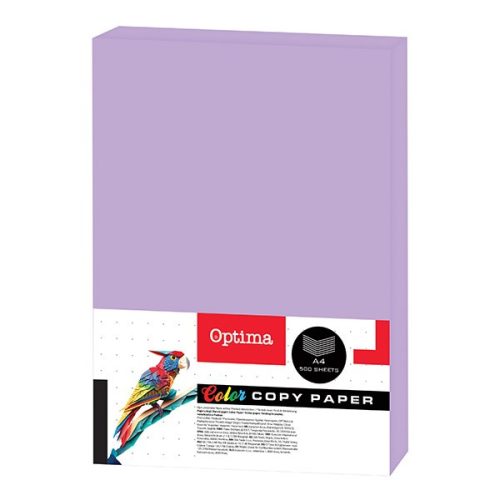 Fénymásolópapír színes OPTIMA A/4 80 g pasztell világoslila 500 ív/csomag