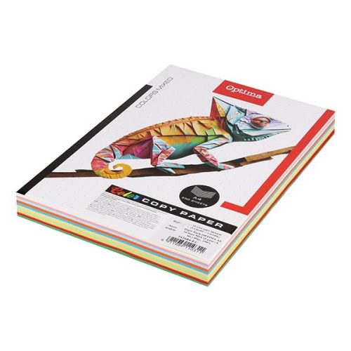 Fénymásolópapír színes OPTIMA A/4 80 g pasztell és intenzív mix 10x25 ív /csomag