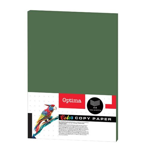 Fénymásolópapír színes OPTIMA A/4 80 g sötétzöld 100 ív/csomag