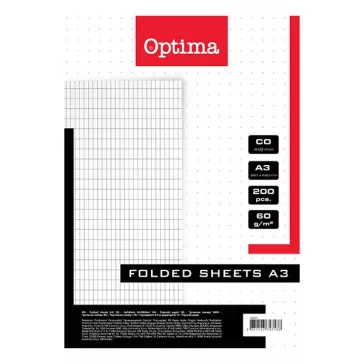 Rovatolt ív OPTIMA A/3 franciakockás 60 g 200 íves