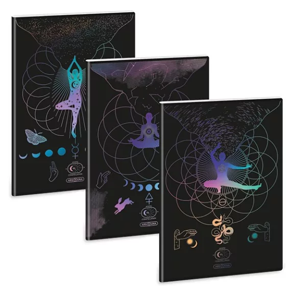 Füzet kockás ARS UNA A/4 40 lapos Extra kapcsos Mystic Constellation Füzet kockás ARS UNA A/4 40 lapos Extra kapcsos Mystic Constellation