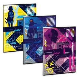 Füzet kockás ARS UNA A/4 40 lapos Extra kapcsos Cyberpunk