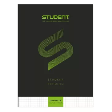 Füzet kockás ICO Student Black Prémium A/4 32 lapos