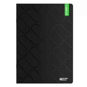 Füzet vonalas ICO Student Black Prémium A/4 40 lapos