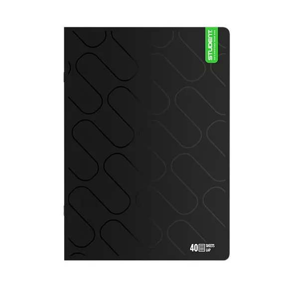 Füzet vonalas ICO Student Black Prémium A/4 40 lapos