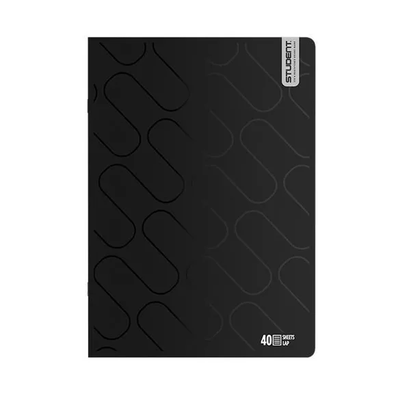Füzet vonalas ICO Student Black Prémium A/4 40 lapos