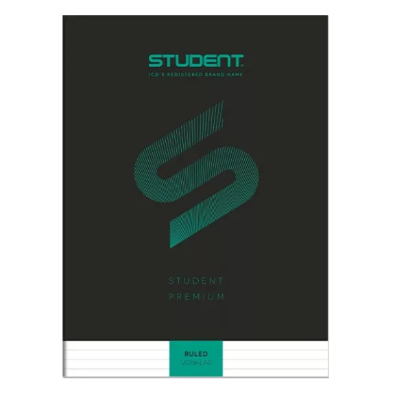 Füzet vonalas ICO Student Black Prémium A/4 32 lapos