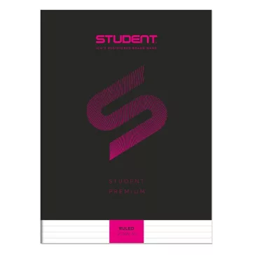 Füzet vonalas ICO Student Black Prémium A/4 32 lapos
