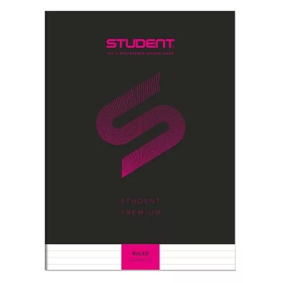 Füzet vonalas ICO Student Black Prémium A/4 32 lapos