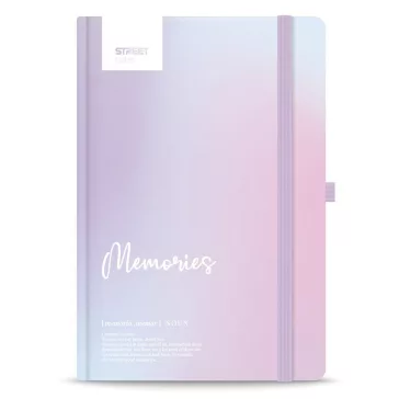   Jegyzetfüzet vonalas STREET Dictionary Memories A/5 96 lapos gumis keményfedelű