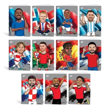 Füzet vonalas LIPAMILL A/4 40 lapos Football icons