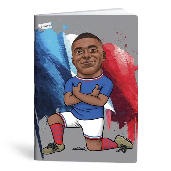 Füzet vonalas LIPAMILL A/4 40 lapos Football icons