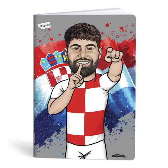 Füzet vonalas LIPAMILL A/4 40 lapos Football icons