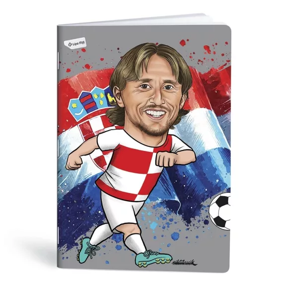 Füzet kockás LIPAMILL A/4 40 lapos Football icons