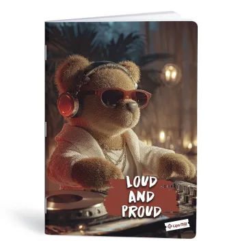 Füzet kockás LIPAMILL A/4 40 lapos Teddy Bear