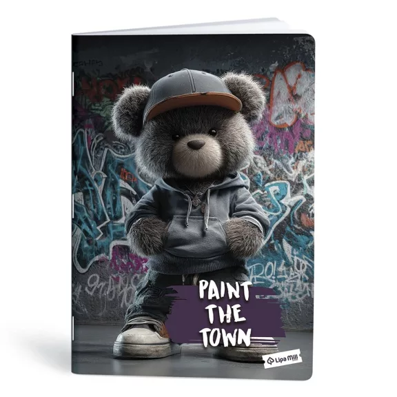 Füzet kockás LIPAMILL A/4 40 lapos Teddy Bear
