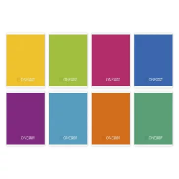 Füzet kockás One Colour Bright A/5 27-32 vegyes színek