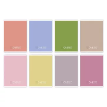 Füzet kockás One Colour Pastel A/4 87-32 vegyes színek