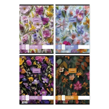 Füzet kockás Dream Flowers A/4 87-32 vegyes minták