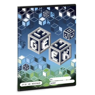 Füzet kockás ARS UNA A/5 32 lapos 27-32 Geek 5539