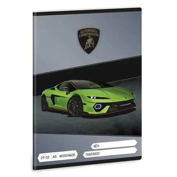 Füzet kockás ARS UNA A/5 32 lapos 27-32 Lamborghini 5522 Füzet kockás ARS UNA A/5 32 lapos 27-32 Lamborghini 5522