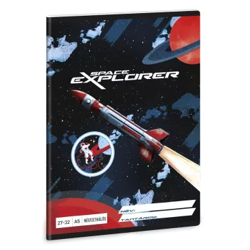Füzet kockás ARS UNA A/5 32 lapos 27-32 Space Explorer