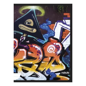 Füzet vonalas NEBULO A/4 40 lapos Graffiti