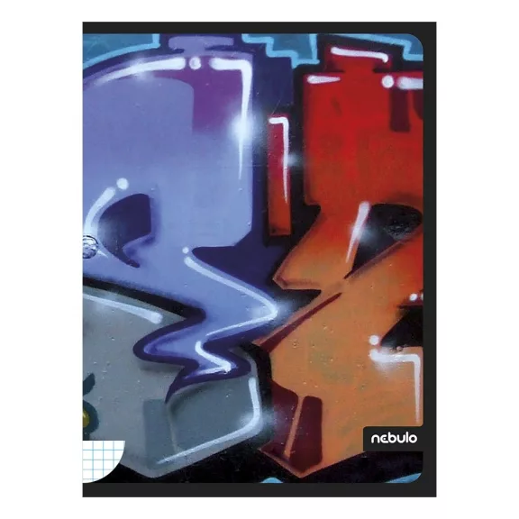 Füzet kockás NEBULO A/4 40 lapos Graffiti Füzet kockás NEBULO A/4 40 lapos Graffiti