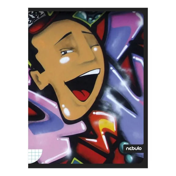 Füzet kockás NEBULO A/4 40 lapos Graffiti Füzet kockás NEBULO A/4 40 lapos Graffiti