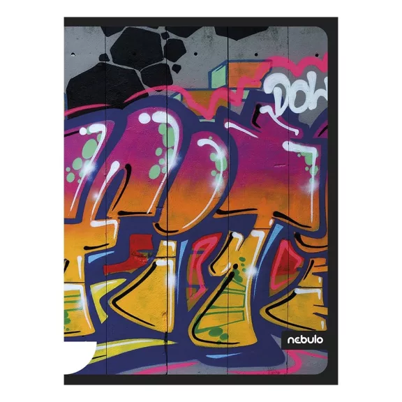 Füzet sima NEBULO A/4 40 lapos Graffiti Füzet sima NEBULO A/4 40 lapos Graffiti