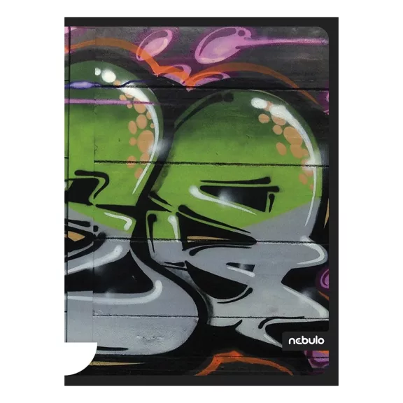 Füzet sima NEBULO A/4 40 lapos Graffiti Füzet sima NEBULO A/4 40 lapos Graffiti