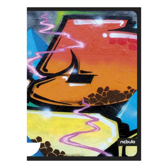 Füzet sima NEBULO A/4 40 lapos Graffiti Füzet sima NEBULO A/4 40 lapos Graffiti