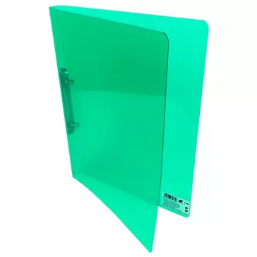 Gyűrűskönyv A/4 20 mm 2 gyűrű átlátszó zöld