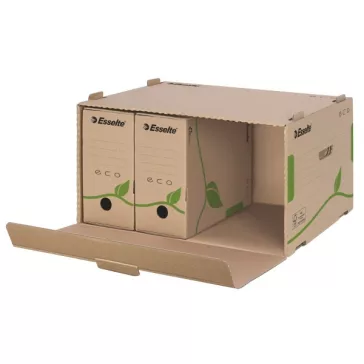   Archiváló konténer dobozoknak ESSELTE Eco 439x259x340 mm előre nyíló tetővel barna