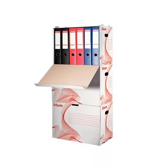 Archiváló konténer iratrendezőnek ESSELTE 525x338x306mm előre nyíló tetővel fehér