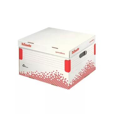   Archiváló konténer dobozoknak ESSELTE Speedbox L 433x263x364 mm felfelé nyíló tetővel fehér